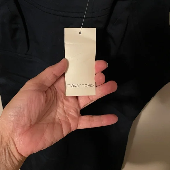 Max & Cleo Midnight Blue Sleeveless Dress - Picture 4 of 6